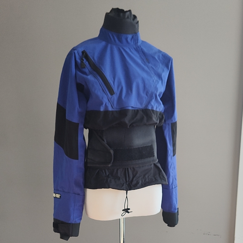 Women's Blue and Black Utility Jacket